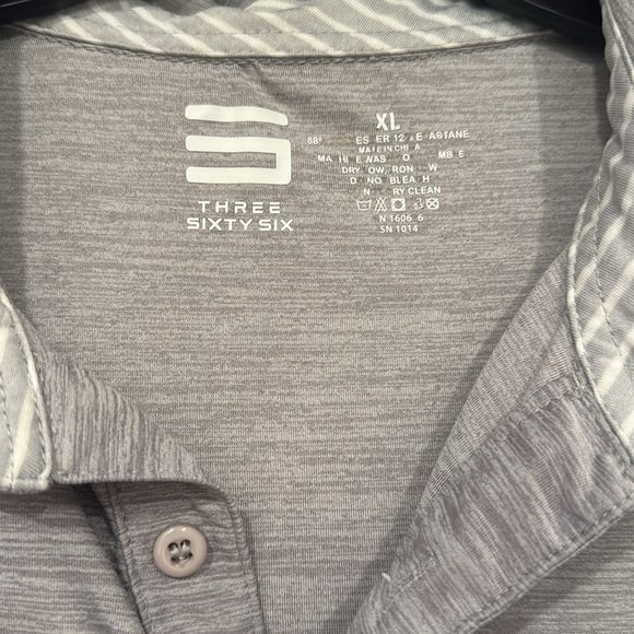 Men’s | heathered gray | polo T-shirt - Picture 3 of 5